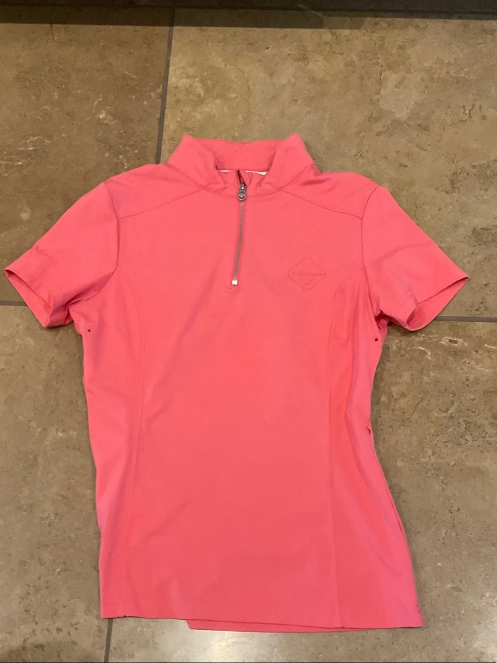 LeMieux Watermelon GP Riding Set - Half-Zip Top & Suede Saddle Pad